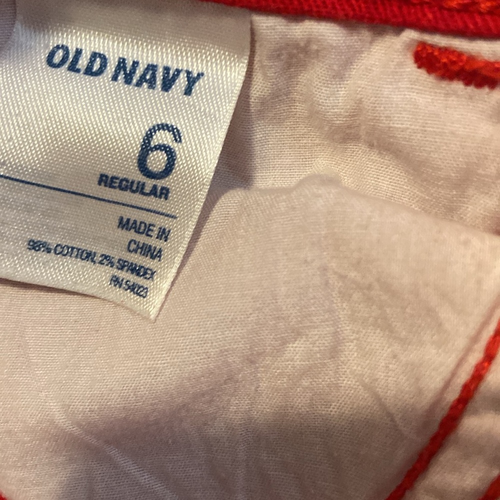 Old Navy Women's Skinny Jeans - Vibrant Red - Picture 5 of 5